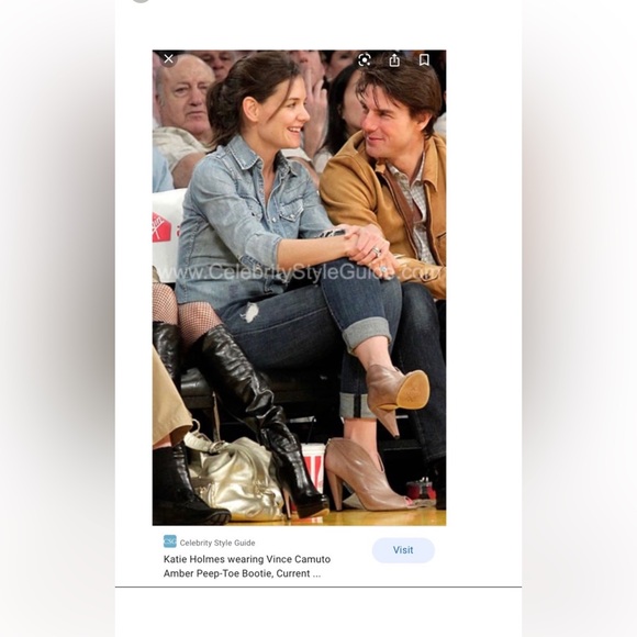 Vince Camuto Amber Peep Toe Bootie Size 7 - Picture 6 of 8